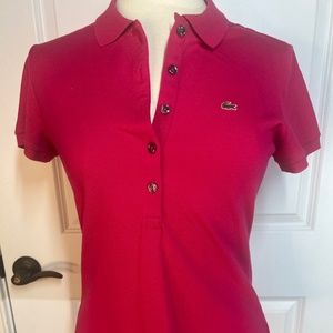 NWOT Lacoste Size 42 or XL Hot Pink Polo